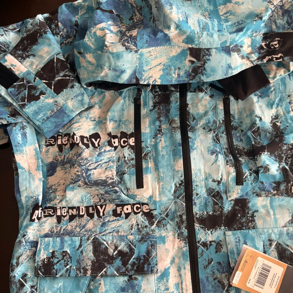 ⛷️🏔️🔥 The North Face Printed Dragline Jacket Mens Size LARGE NWT ⛷️🏔️🔥 - Picture 5 of 9